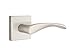 EMTEK Concealed Fastener Square Rosette Privacy Set with Matching Finish Triton Lever - Choice of 6 Finishes - C5210TRTUS15 - Satin Nickel (US15)