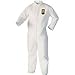 Kimberly-Clark A40 Protection Coveralls - Comfortable, Zipper Front, Breathable - 3-Xtra Large Size - Liquid, Flying Particle Protection - White - 25 / Carton