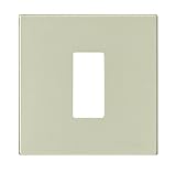 vimar 8000 leroy merlin colore: argento Vimar 08605 8000 Placca 1 modulo standard, alluminio anodizzato, per scatole da incasso rotonde ø 60 mm, fissaggio a scatto, oro. Per supporto 08501