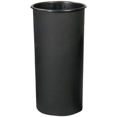 Sturdy Essentials WITT Industries SC10 Plastic 10-Gallon Rigid Waste Liner, Round, 12" Diameter x 25" Height, Black