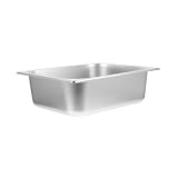 ERINGOGO Bandeja Buffet Acero Inoxidable Profunda para Frutas Comida y Aperitivos Uso Hogar y Exterior