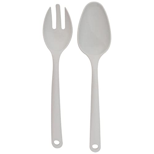 Couverts à salade en PLA gris clair 25 cm Cover