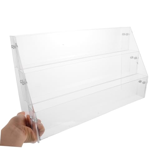 Présentoir acrylique bureau transparent multifonction pour badges - 5