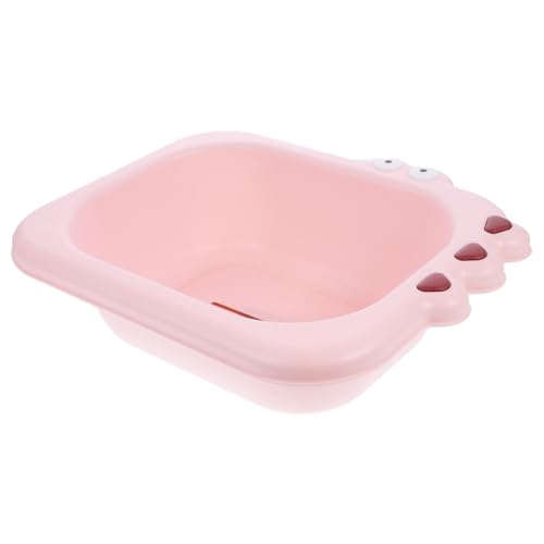 LEDMOMO ベビー洗面器 幼児用洗面器 小さい 新生児風呂 幼児用洗顔器 洗う 用の水盤 携帯用乳児用洗面器 漫画のベビータブ 洗顔台 幼児用顔浴槽 pp ピンク