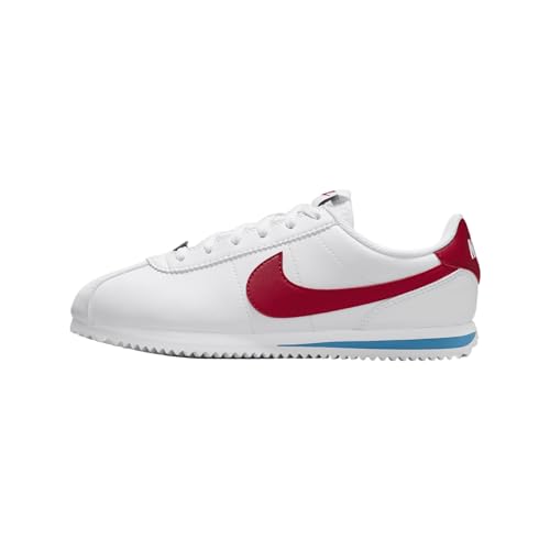 Nike Cortez Big Kids' Shoes (DM0950-115, White/Varsity Blue/Varsity Red)