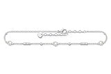 Piedra: Perla Thomas Sabo Tobillera Plata de Ley 925 AK0034-167-14-L27v