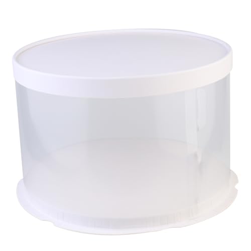DECOMELODY 1Pc Plastic Cake Box Bakery Storage Container for Wedding Party Cakes Lightweight Safe and Practical Design for Cake Packing and Presentation