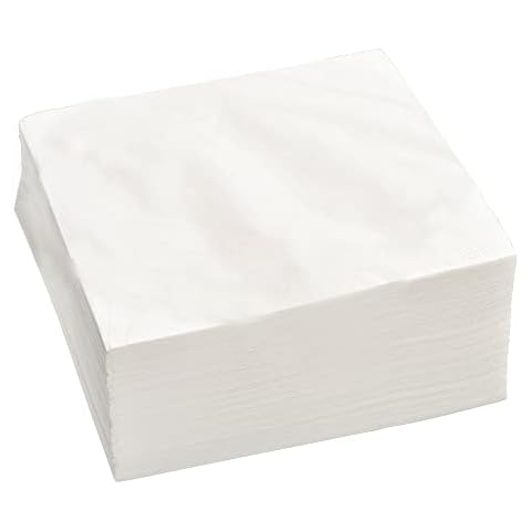 White Napkins 100Pack 1ply Paper Disposable Hand Towels Soft Absorbent Decoration Serviettes Eco Tissues for Guest Wedding Restaurant Bars Birthday Dinner Christmas Party Kitchen Bathroom 30cmx30cm Cover