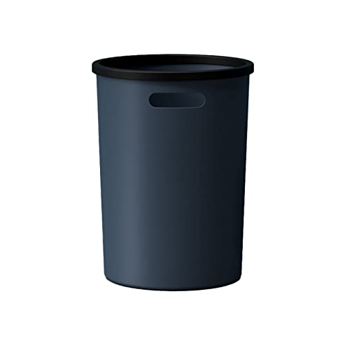 Cubo de basura de plástico con asas para baño, cocina y vivienda, contenedor de reciclaje