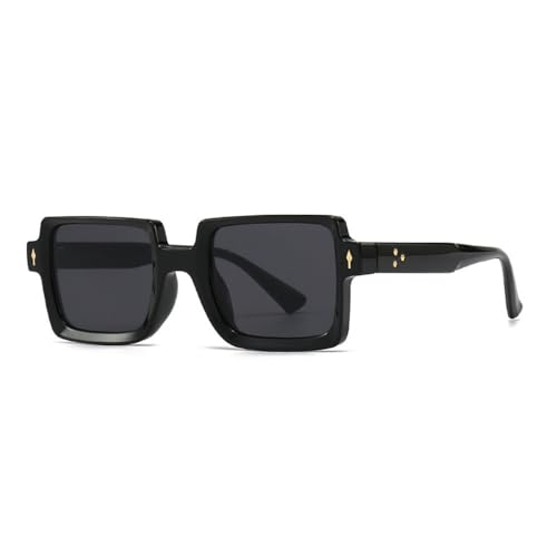 Lunettes de soleil carrées vintage rétro punk UV400 mode homme femme