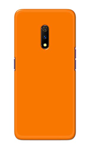 Image of Plain Orange Hard Back Case Cover for Realme X /Oppo K3, RMX1901 Back Cover -(J5) VNS2229