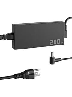 PowerPortnerLink 200W Charger Compatible with Asus TUF Dash F15 FX516 FX517 TUF Gaming A15 F15 F17 A17 ROG Strix G15 G17 G513 G713 Hero III G731 Studio 17 Zephyrus G14 G15 Zenbook Pro 16X 14 Laptop