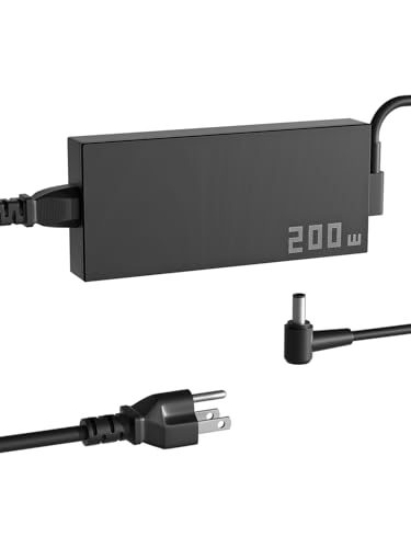 PowerPortnerLink 200W Charger Compatible with Asus TUF Dash F15 FX516 FX517 TUF Gaming A15 F15 F17 A17 ROG Strix G15 G17 G513 G713 Hero III G731 Studio 17 Zephyrus G14 G15 Zenbook Pro 16X 14 Laptop