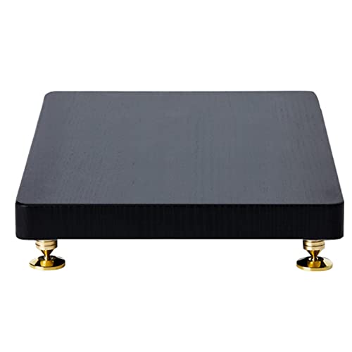 RENJJPBO Speaker Bracket, Universal Speaker Tray Base, Desktop Subwoofer Absorber with Copper Spike Pad Kit, for Surround Sound Home Theater (H)