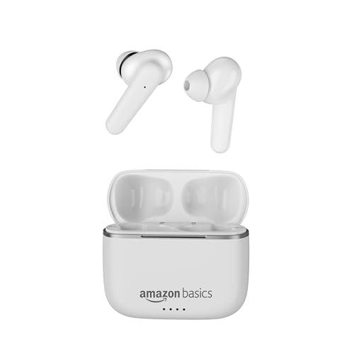 amazon basics True Wireless in-Ear Earbuds with Mic, Touch Control, Ipx5 Water-Resistance,Bluetooth 5.0, Up to 80 Hours Play Time, Voice Assistance&Fast Charging (White) (B0CYLQBKXZ) Amazon Price History, Amazon Price Tracker