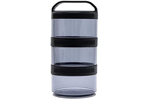 Estojo Pote Multiuso para Suplementos, Frutas o Petiços, Fumê, 3 unidades, Prottector, ref-0058.U/F