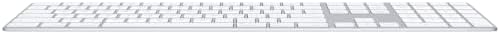 Apple Magic Keyboard with Numeric Keypad: Wireless, Bluetooth, Rechargeable. Works with Mac, iPad, or iPhone; US English - White - 1