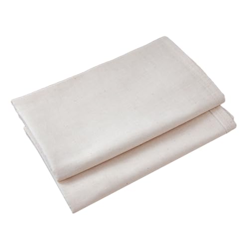 TOYANDONA 2 piezas Filtro de Algodón Puro sin Blanquear Tela Ultra Fina Reutilizable para Colador de Cocina Filtro para Queso Jugos y Líquidos Resistente Altas y Bajas Temperaturas