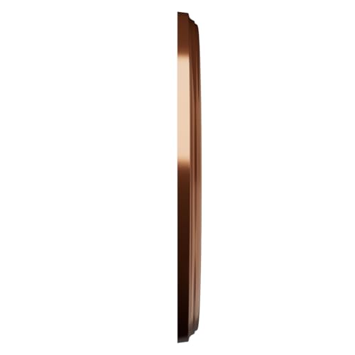 Image of Ekena Millwork 13 inchOD x 3 1 /2 inchID x 3 /4 inchP Berkshire Thermoformed PVC Ceiling Medallion (Fits Canopies up to 5 3 /4 inch), Bright Coat Dark Bronze