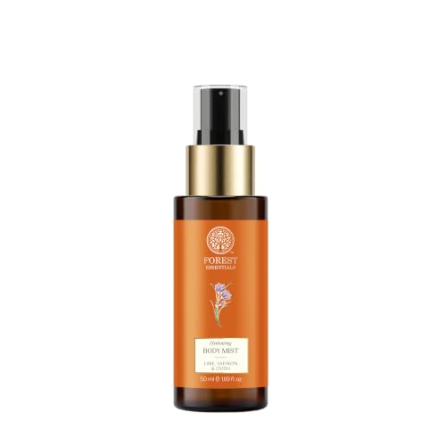 Image of Forest Essentials Fragrant Body Mist Lime Saffron Oudh | Aloe Vera juice infused Perfume Spray to keep Skin Scented & Hydrated Through the Day