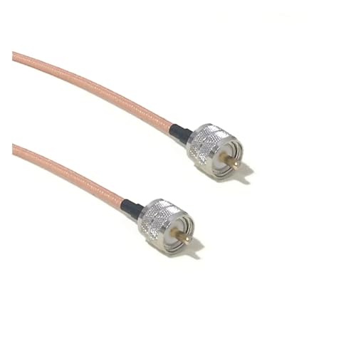 Câble RG142 UHF PL259 mâle droit de 300cm pour antenne et émetteur radio