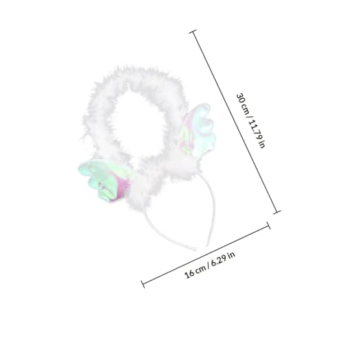 Bandeaux halo d'ange blancs uniques pour accessoires de coiffure