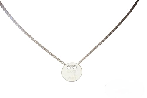 Collier argent massif pendentif rond au style minimaliste pour tenue d'été chic