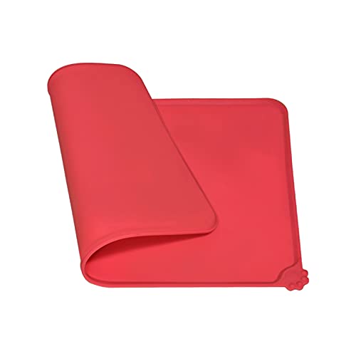 LUXACO Silicone Pet Pad, Cat Dog Bowl, Anti-Slip Waterproof Pad, Edge Raised, Floor Waterproof, Multiple Colors and… - Image 2