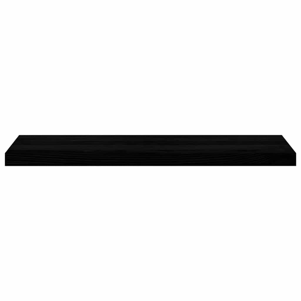 Stopnie schodowe z litego drewna dębowego, 2 sztuki, brązowo-czarne, 90 x 25 x 2 cm, precyzyjnie szlifowane, jako stopnie schodowe i parapet, do wnętrz drewniane schody, naturalny wygląd