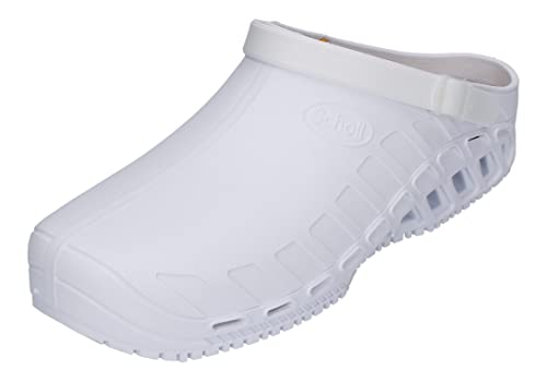 Die ungefütterten Schuhe lassen sich das ganze Jahr über tragen & einfach An- & Ausziehen / Das Obermaterial mit Riemchen & die Sohle der Slipper bestehen aus TPR, die Einlagesohle aus Mikrofaser