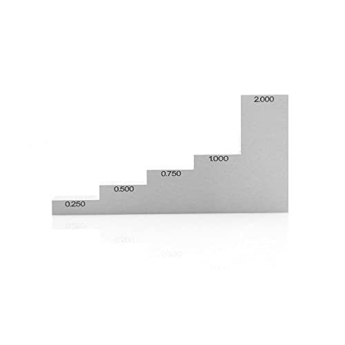 Bloque de Calibración Ultrasónico 5 Pasos 0.250" 0.500" 0.750" 1.000" 2.000" Acero 1018 miniatura 3