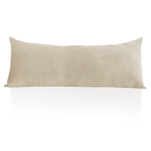 StangH Beige Pillow Cover Soft Velvet Pillowcases, 1 Piece