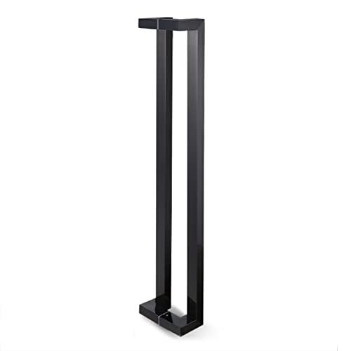 Poignée de porte commerciale rectangulaire noire push-pull - 2