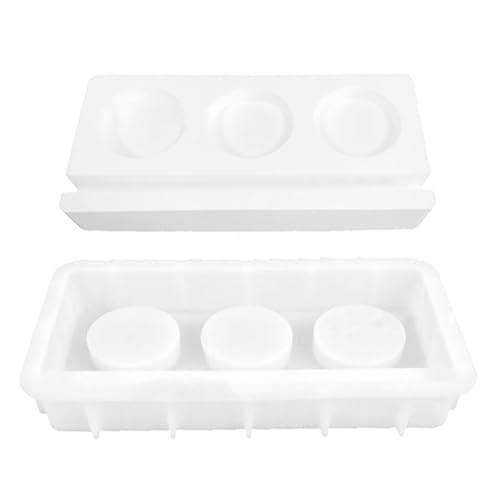 Moldes de resina – Suministros de manualidades de fácil liberación – Soporte para velas, moldes de resina epoxi de silicona, para cera yeso, regalos de fiesta de cumpleaños, decoración del hogar