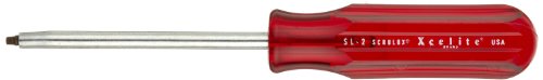Xcelite SL2V Scrulox Screwdriver, 19/64" Head, 3-1/2" Blade Length