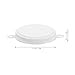 NUOBESTY 40 Pcs 200l Iron Drum Seal Caps Waterproof Oil Barrel Covers White Large Gallon Barrel Lids for Industrial Storage