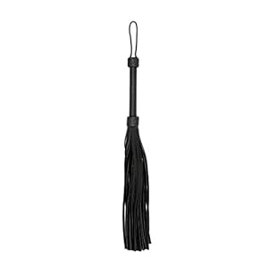 Shots Ouch! Pain – Heavy Leather Tail Flogger – Black
