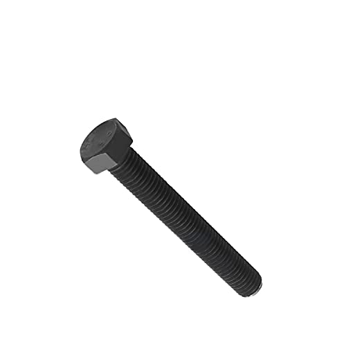 Image of Aicosineg M14 x 100mm Carbon Steel Grade 8.8 External Hex Head Screw Bolts Metric Thread Hexagon Bolts Fastener, 4.30''x0.83''x0.83''(Lx W x H) for Hardware Furniture Machinery Black 2pcs