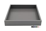 Montecito Home - 10"x10" Small Square Wood Decorative Tray for Office, Ottoman, Bathroom, Entry, Rem