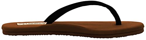 Flojos Women's Fiesta Flip Flops, Black Brown, 10 M Us #TOP2