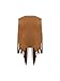 Verdusa Women's Fringe Vest Crop Jacket 70s Hippie Faux Suede Tassel Cardigan Brown S