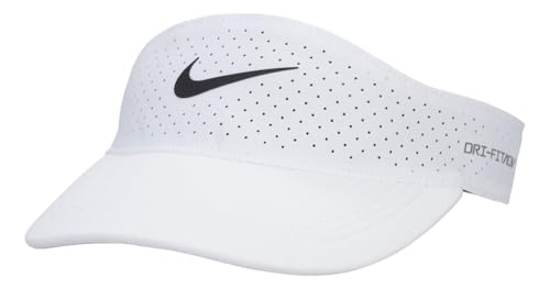 Nike Uni Dri-Fit ADV Aerobill Ace Strapback Visier (Weiß, Größe L/XL), Weiss/opulenter Garten, Large-X-Large