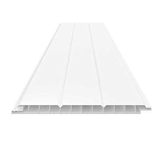 Paneles de PVC para revestimiento de pared, revestimiento de techo, exterior blanco, 200 mm x 4000 mm o 6000 mm