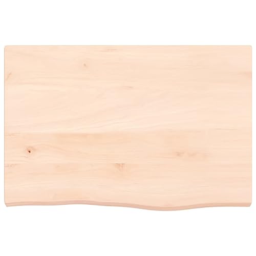 Étagère murale chêne massif 60 cm design rustique nature