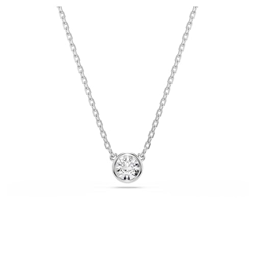 Swarovski Pendente Imber, Taglio Round, Bianco, Placcato rodio