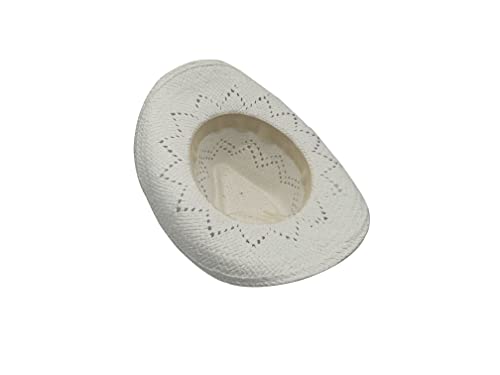 Willheoy Woven Straw Cowboy Hat Western Hats For Men Cowgirl Costume For Women White #TOP5