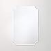 Better Bevel Frameless Rectangle Mirror, 24