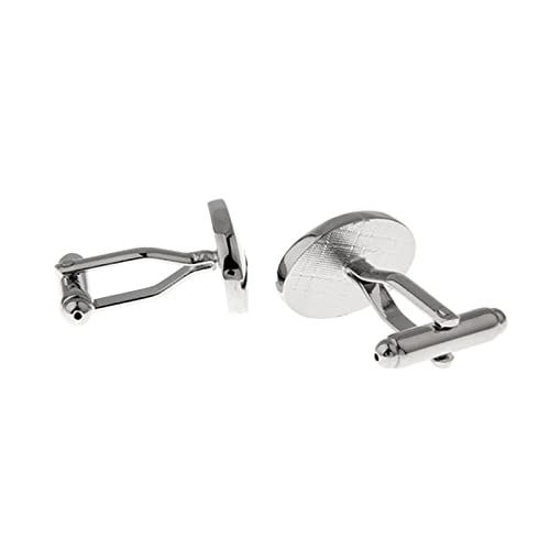 Set de Mancuernillas Ovaladas para Hombre Daesar Plata miniatura 1