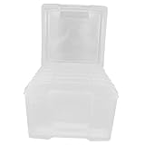 CORHAD 6個 ボックス 写真 キーパー カード ストレージ コンテナ 写真 ホルダー ケースチック ストレージ コンテスチック Pp 透明