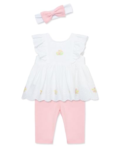 Little Me Baby Girls' 3-Piece Tunic, Pant and Headband Set, 3-24 Months3